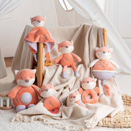 Peluche - pantin bamboo bebe renard - 24 cm s/carte Orange 5 - vertbaudet enfant 