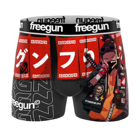 Lot de 3 boxers  manga comics Rouge/noir/jaune 5 - vertbaudet enfant 