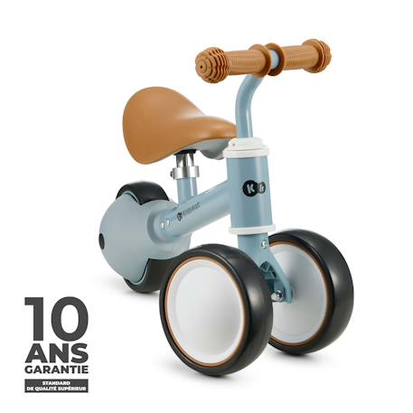 Draisienne Tricycle Kinderkraft CUTIE avec Selle Réglable, Roues EVA Increvables, Guidon Sécurisé et Poignées TPR Bleu 5 - vertbaudet enfant 