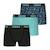 Lot de 3 boxers garçon trio pop Noir-bleu imprimé+Noir-gris-orange imprimé+Noir-print-menthe 9 - vertbaudet enfant 