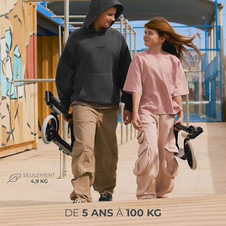 Trottinette pliable urbaine enfant Noir 3 - vertbaudet enfant 