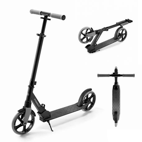 Trottinette Pliable Kinderkraft FREELY avec Guidon Réglable, Roues PU 20 cm, Roulements ABEC-7 et Suspension Avant Beige+Noir+Rose 7 - vertbaudet enfant 