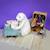 Peluche ours polaire maman 31 cm et son bébé blanc Blanc 6 - vertbaudet enfant 