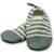 Chaussons tout-terrain les petits mael marinière (pointures 24-26) Vert d'eau, écru 1 - vertbaudet enfant 