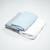 Lot de 3 draps housse berceau en gaze de coton uni Bleu, gris, blanc 2 - vertbaudet enfant 