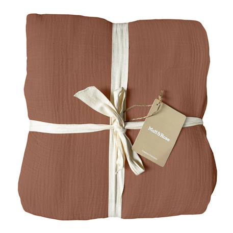 Housse de couette unie en coton, gaze de coton Blanc+Caramel+Chocolat+Lichen+Naturel 14 - vertbaudet enfant 