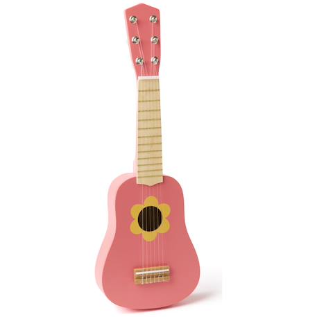 Guitare en bois rose à fleur Rose, jaune 1 - vertbaudet enfant 