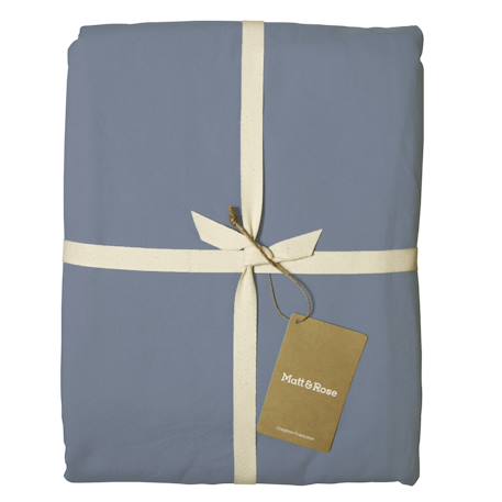 Drap-housse uni en coton, coton lavé Blanc+Bleu nuit+Bleu orage+Caramel+Chocolat+Lichen+Lie de vin+Lin+Miel+Nude+Terre cuite 8 - vertbaudet enfant 