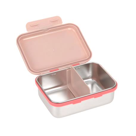 Boîte à goûter en inox sunny explorer Rose 2 - vertbaudet enfant 