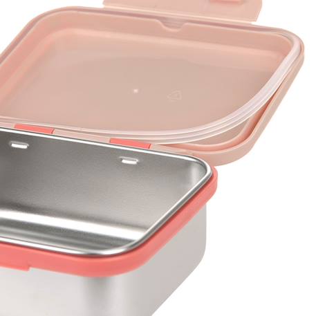 Boîte à goûter en inox sunny explorer Rose 3 - vertbaudet enfant 