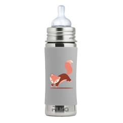 Puériculture-Repas-Biberon en inox 325 ml - aqua