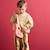 Guitare en bois rose à fleur Rose, jaune 3 - vertbaudet enfant 
