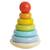 Jouet empilable arc-en-ciel en bois Beige 1 - vertbaudet enfant 