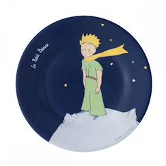 Puériculture-Assiette le petit prince bleu marine 20 cm