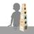 Pyramide en bois fsc, 6 cubes à empiler Multicolore 2 - vertbaudet enfant 