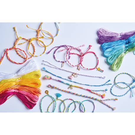 Bracelets arc-en-ciel, 30 bijoux MULTICOLORE 2 - vertbaudet enfant 
