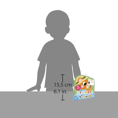 50 grandes gommettes repositionnables ferme MULTICOLORE 2 - vertbaudet enfant 