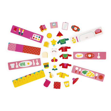 Jeu éducatif, ¨le petit chat des rituels Multicolore 4 - vertbaudet enfant 
