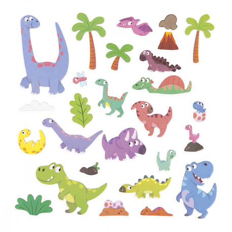 Magneti'stories les dinosaures Multicolore 6 - vertbaudet enfant 