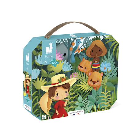 Puzzle 100 pcs inspiré de rousseau Multicolore 1 - vertbaudet enfant 