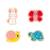 4 puzzles evolutifs en bois jardin 2 à 5 pcs Multicolore 1 - vertbaudet enfant 