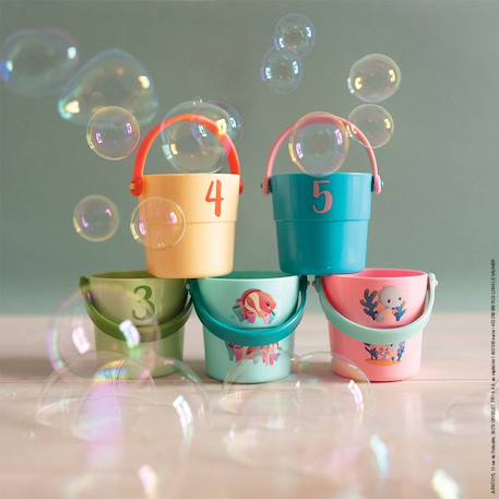 Seaux mes bébés animaux 5 pcs Multicolore 4 - vertbaudet enfant 