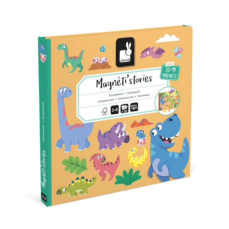 Magneti'stories les dinosaures Multicolore 1 - vertbaudet enfant 