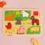 Puzzle en bois à la ferme Multicolore 2 - vertbaudet enfant 