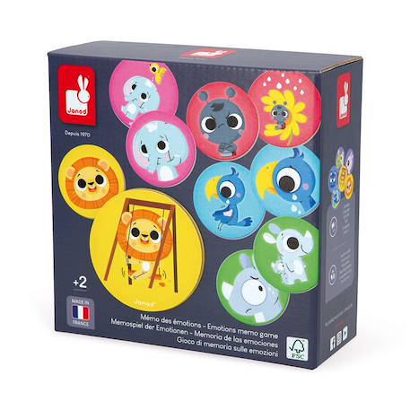 Jeu de mémoire sur le thème des émotions Multicolore 6 - vertbaudet enfant 