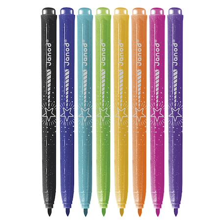 Feutres pailletés x8 - colo MULTICOLORE 3 - vertbaudet enfant 