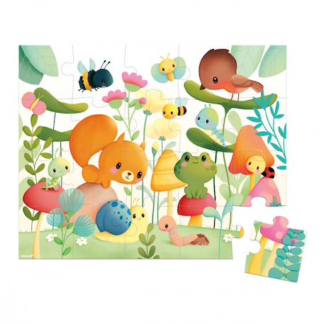 Puzzle les compagnons du jardin, 20 pcs Multicolore 4 - vertbaudet enfant 