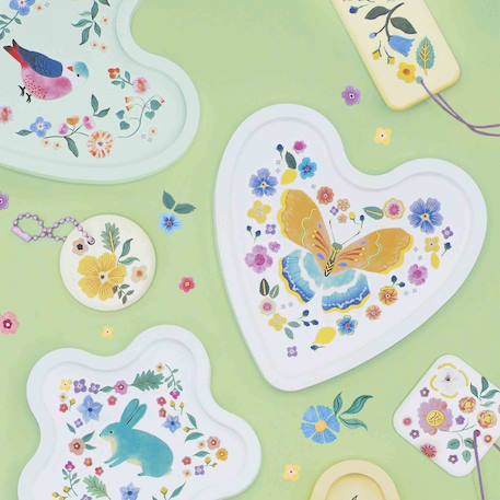 Moulage de décos le jardin fleuri MULTICOLORE 4 - vertbaudet enfant 