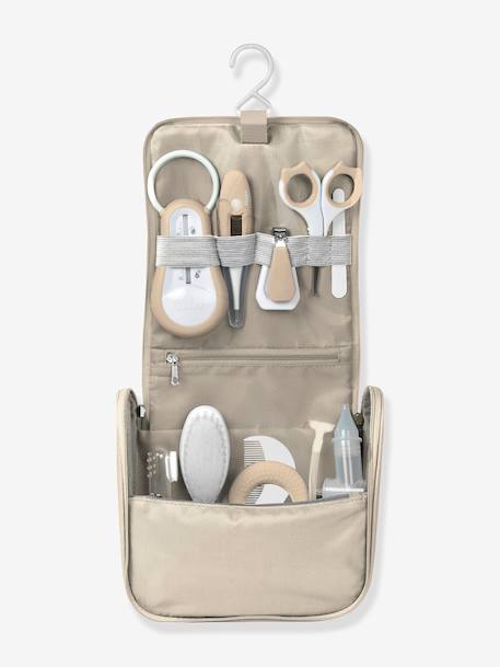 Trousse de toilette et 10 accessoires beige+vert sauge 5 - vertbaudet enfant 