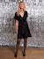 Robe de noël femme à sequins capsule mère fille noir 2 - vertbaudet enfant 