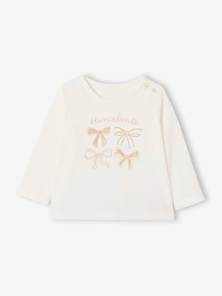 Ensemble bébé fille t-shirt jupon glitter noir 2 - vertbaudet enfant 