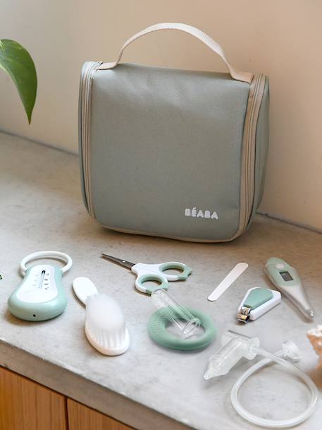 Trousse de toilette et 10 accessoires beige+vert sauge 7 - vertbaudet enfant 