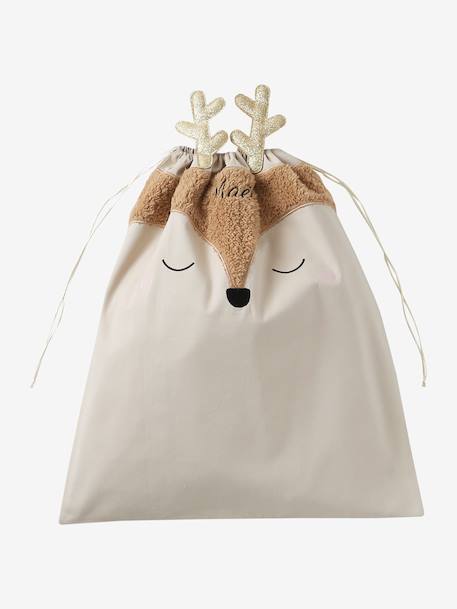 Sac hotte renne de Noël beige doré 5 - vertbaudet enfant 