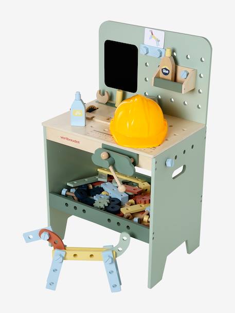 Etabli de bricolage avec accessoires en bois FSC® vert 8 - vertbaudet enfant 
