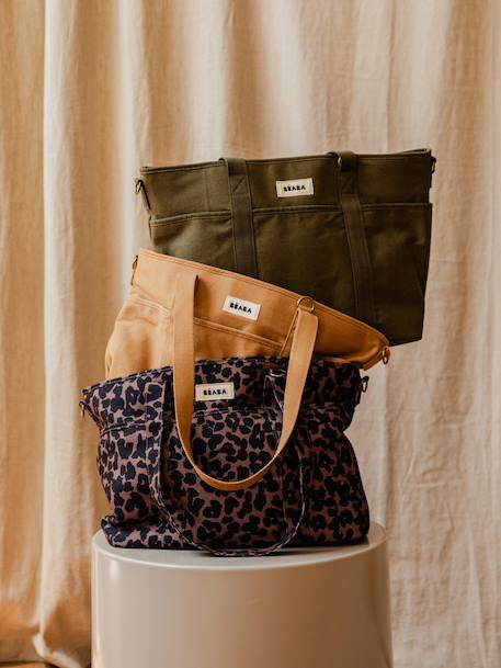 Sac Madrid tote bag marron imprimé+ocre 9 - vertbaudet enfant 