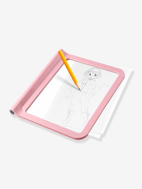 KIDYDRAW-PRO - Table lumineuse nomade - kaki+rose 12 - vertbaudet enfant 
