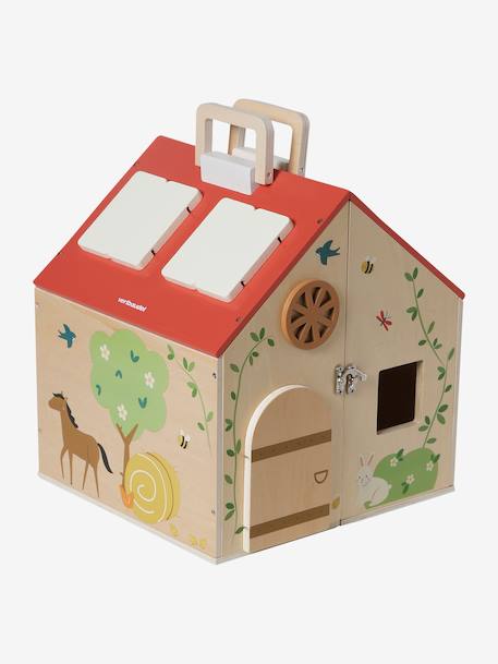 Ferme avec accessoires en bois FSC® rouge 3 - vertbaudet enfant 