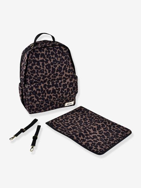 Sac à dos à langer Tokyo kaki+marron imprimé+ocre 11 - vertbaudet enfant 