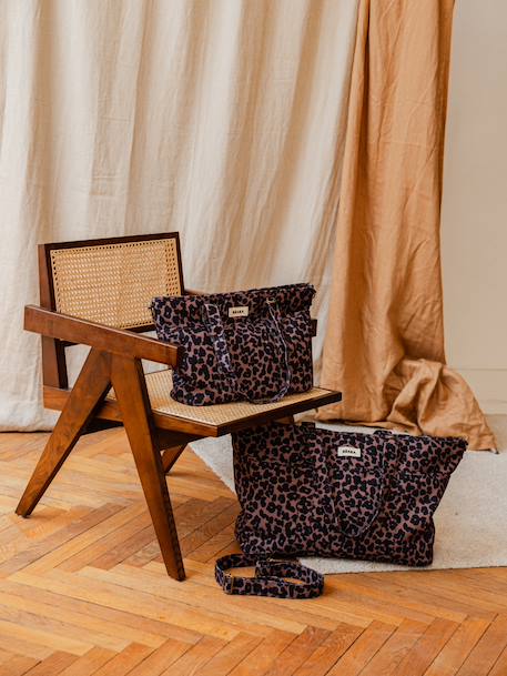 Sac Madrid tote bag marron imprimé+ocre 3 - vertbaudet enfant 