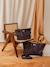 Sac Madrid tote bag marron imprimé+ocre 3 - vertbaudet enfant 