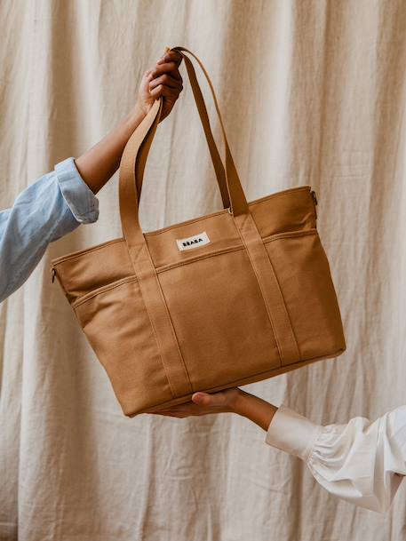 Sac Madrid tote bag marron imprimé+ocre 8 - vertbaudet enfant 