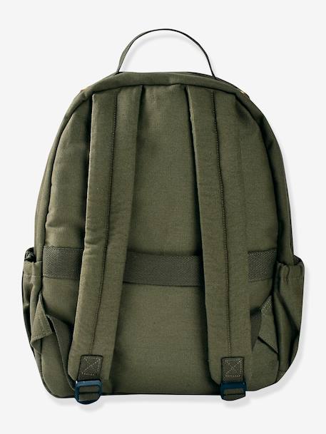 Sac à dos à langer Tokyo kaki+marron imprimé+ocre 6 - vertbaudet enfant 