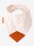 Pack 2 bavoirs bandana + attache sucette - terracotta 2 - vertbaudet enfant 