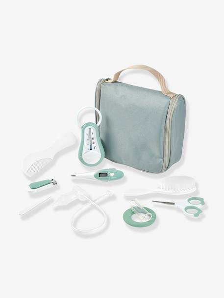 Trousse de toilette et 10 accessoires beige+vert sauge 9 - vertbaudet enfant 