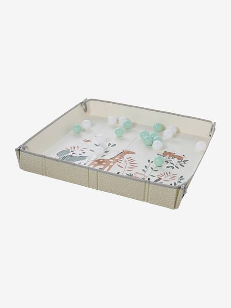 Tapis réversible et pliable avec balles Feuilles+Tanzanie 10 - vertbaudet enfant 