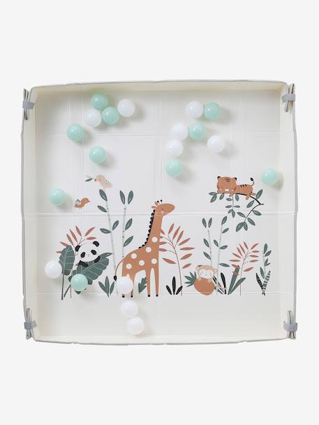 Tapis réversible et pliable avec balles Feuilles+Tanzanie 11 - vertbaudet enfant 